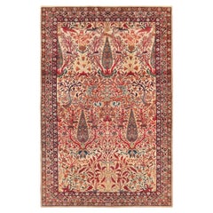 Fine Antique Persian Kerman Rug. Size: 4 ft 1 in x 6 ft 3 in (1.24 m x 1.9 m)