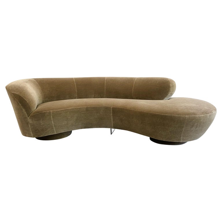Vladimir Kagan Serpentine Sofa by Directional For Sale