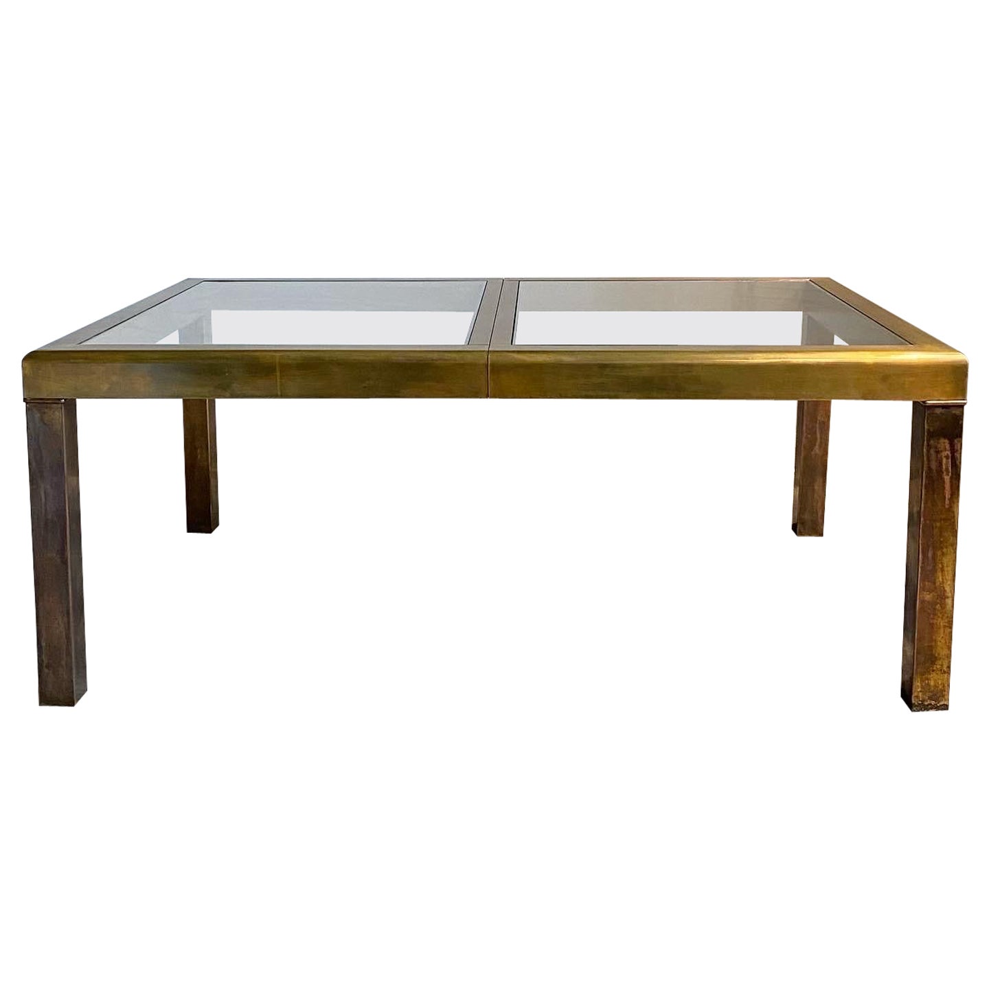 1970s Mastercraft Brass Dining Table