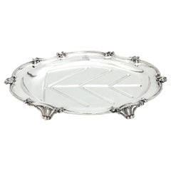 1845 English Victorian Silver Meat Dish Platter by Benjamin Smith III
