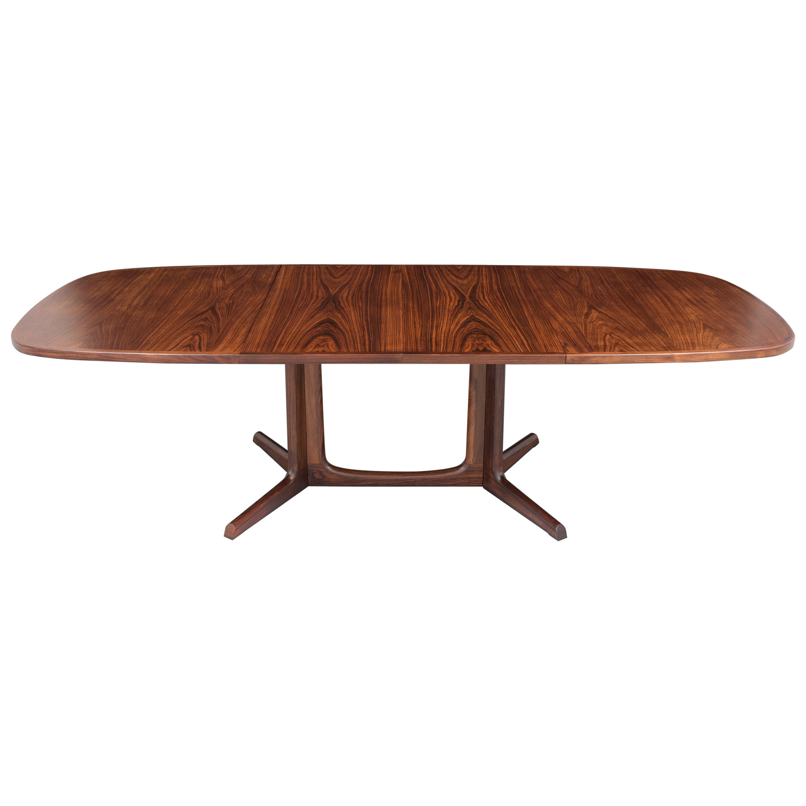 Danish Modern Rosewood Extendable Dining Table