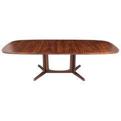 Danish Modern Rosewood Extendable Dining Table