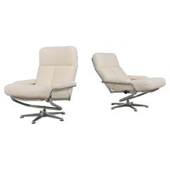Pair of Mid-Century Swivel Chairs