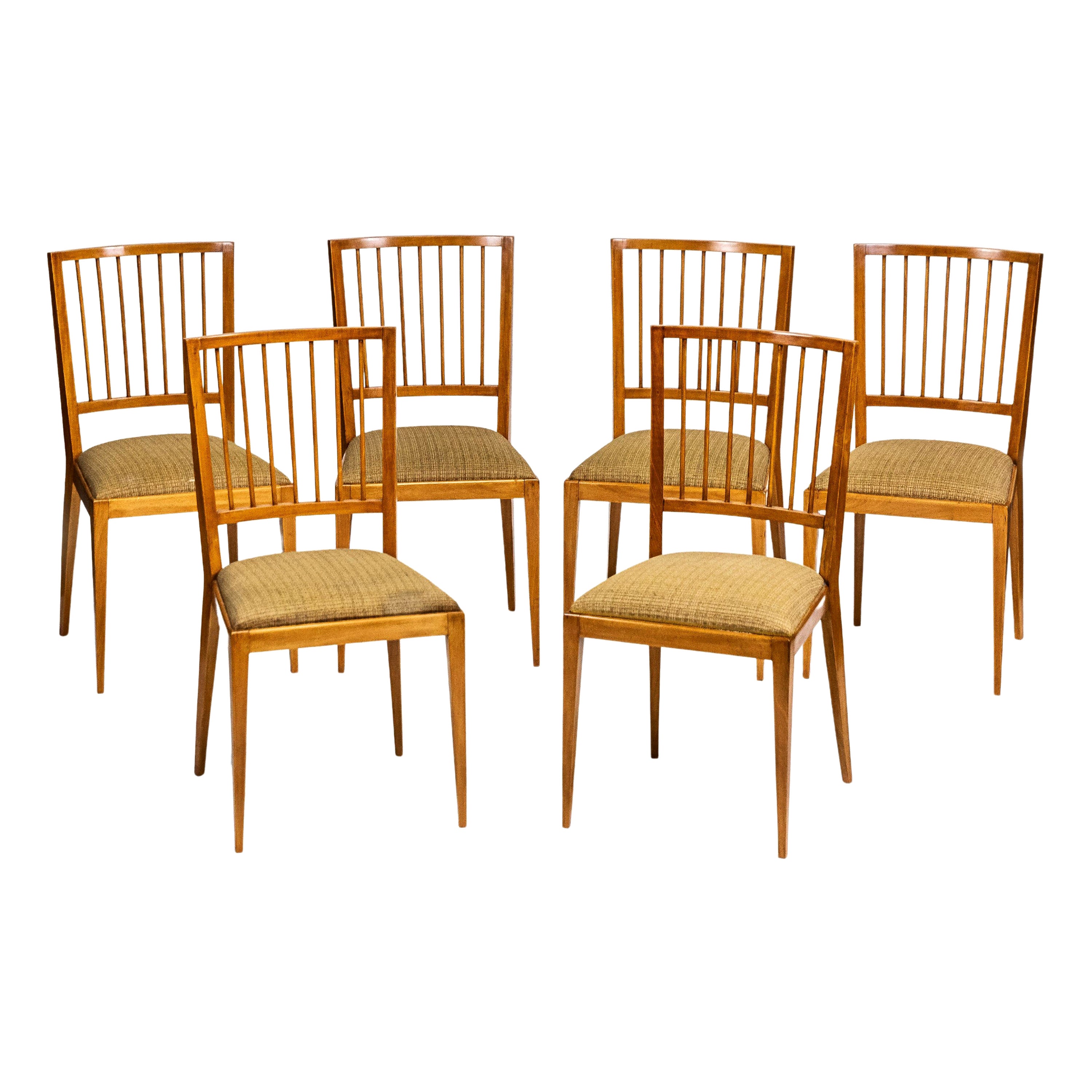Joaquim Tenreiro, Set 6 Chairs, 1950