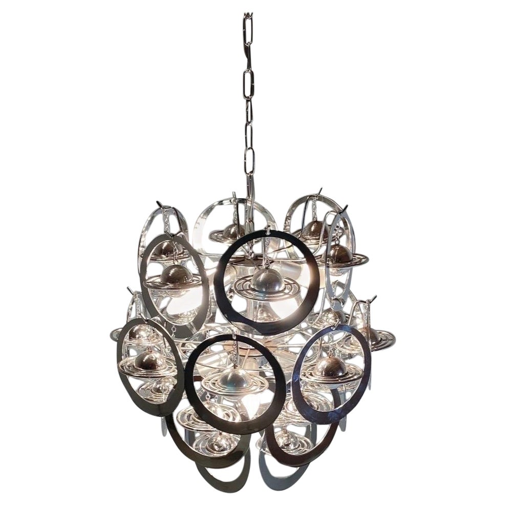 Space Age Chandelier by Vistossi, Italy, 1970s