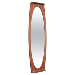 Franco Campo & Carlo Graffi Mirror in Bent Plywood, Italy, 1960s
