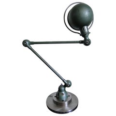 Jean Louis Domecq Jielde Vintage Green Lamp  2 Arms France desk lamp