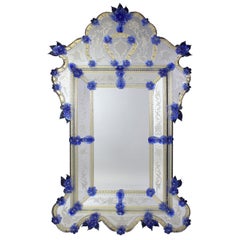 	Miroir Mural Bleu