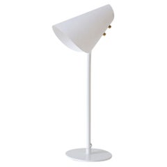 June Desk Lamp, Metal & Parchment, White