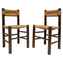 Pair of Authentic "Dordogne' Chairs by Robert Sentou, France 1960's