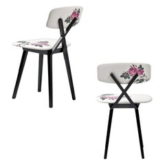 In Stock in Los Angeles, Set of 2 Flower Dining Chair by Nika Zupanc