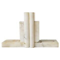 Italian Marble 'Book' Bookends, Pair