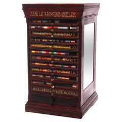 Antique Beldings Thirteen-Drawer Silk Thread Spool Cabinet Circa 1890