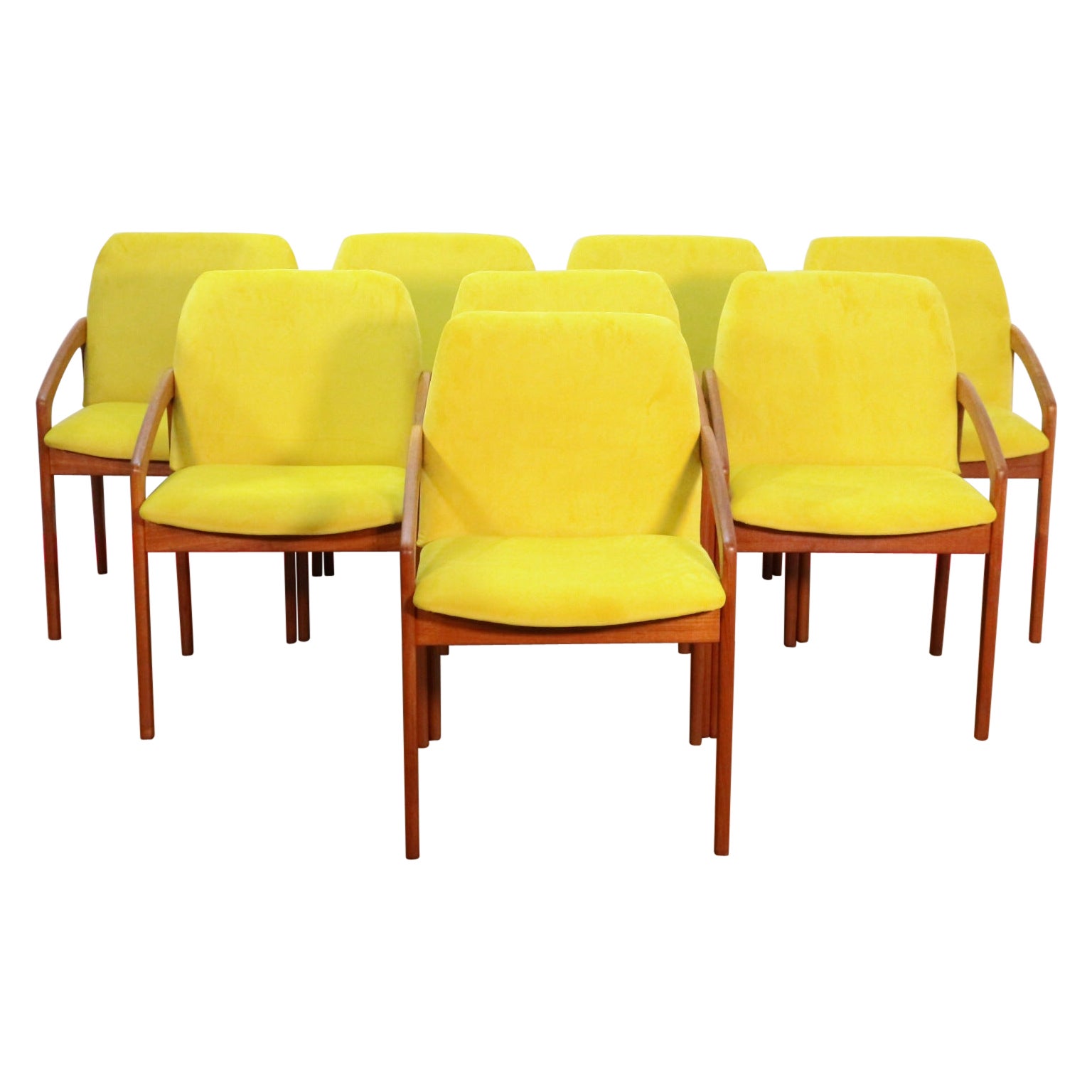 Set of 6 Danish Dining Chairs by Henning Kjaernulf for Korup Stolefabrik For Sale at 1stDibs