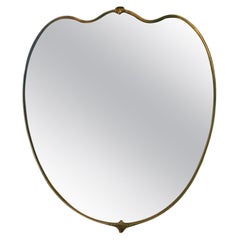 Italian Brass Wall Mirror 