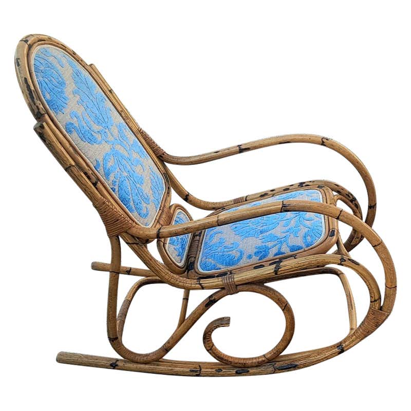 Large Bamboo Rocking Chair after Albini For Sale at 1stDibs | rocking ...