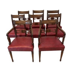 Fine Set of Eight Antique George III Quality Mahogany Dining Chairs