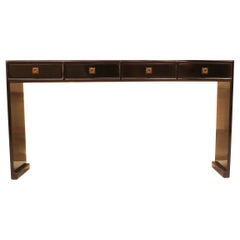 Black Lacquer Console Table