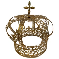 Antique Ecclesiastical Santos Crown