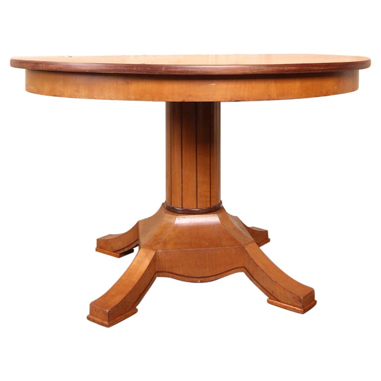 19th Century Round Biedermeier Table