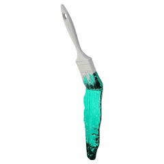 Contemporáneo "Cuadro Blanco y Verde XL", Todas las piezas numeradas, Hecho a mano en Italia