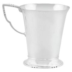 R E Stone Antique Sterling Silver Christening Mug