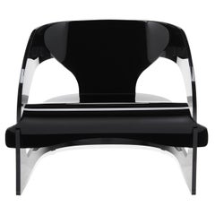 Kartell Joe Colombo Chair in Black by Joe Colombo