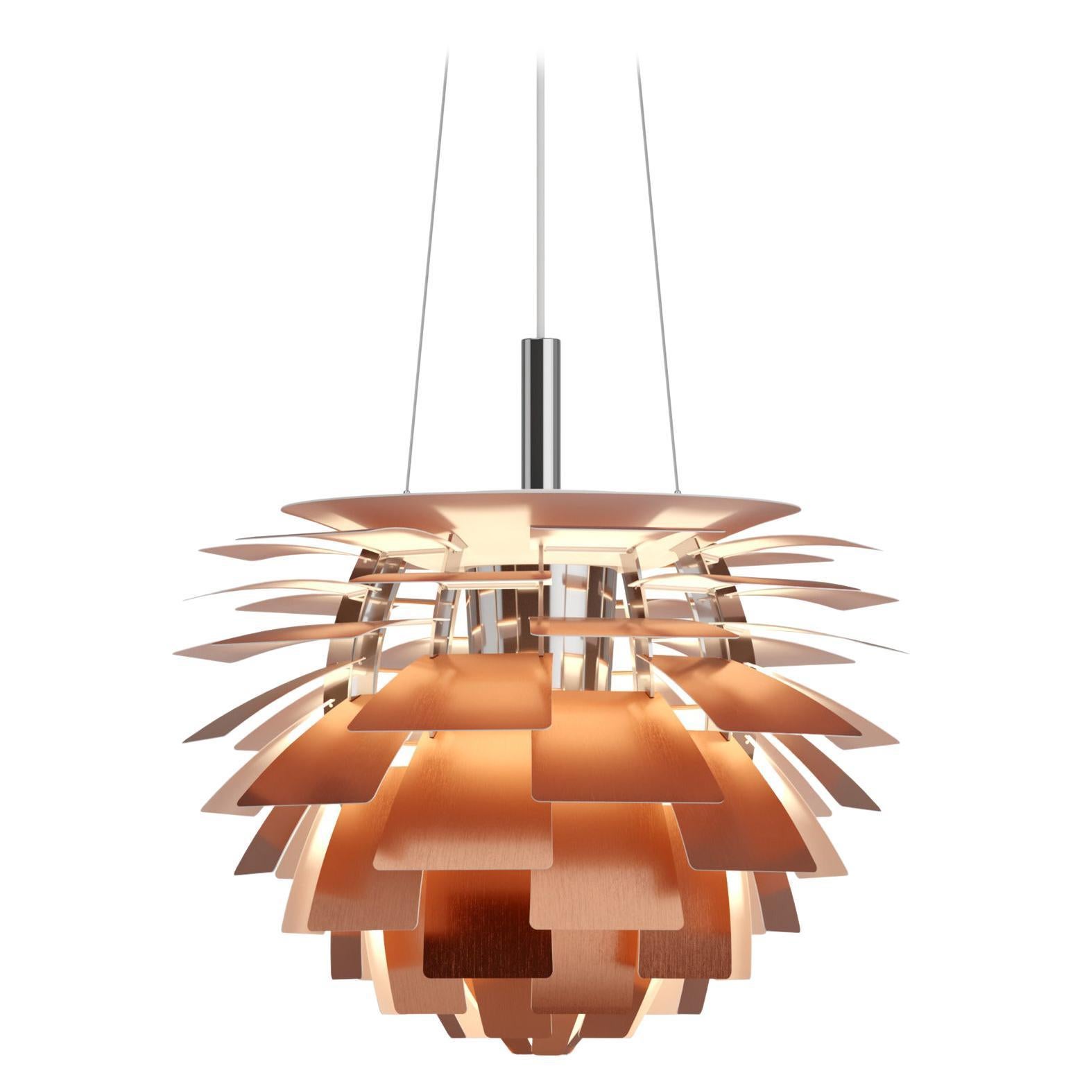 Small Poul Henningsen 'PH Artichoke' Copper Chandelier for Louis Poulsen