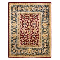 One-of-a-kind Hand Made Traditional Mogul Red Area Rug