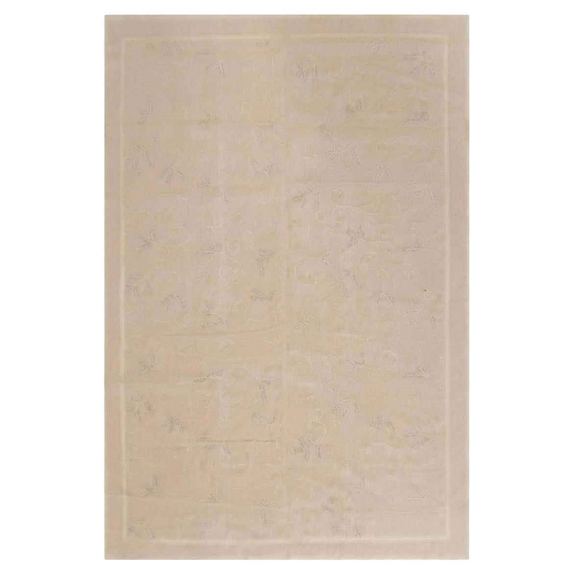 Modern Aubusson Handmade Wool Rug by Eric Cohler by Doris Leslie Blau