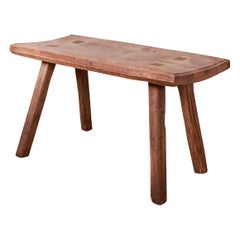 French Scrubbed Beech Low Table