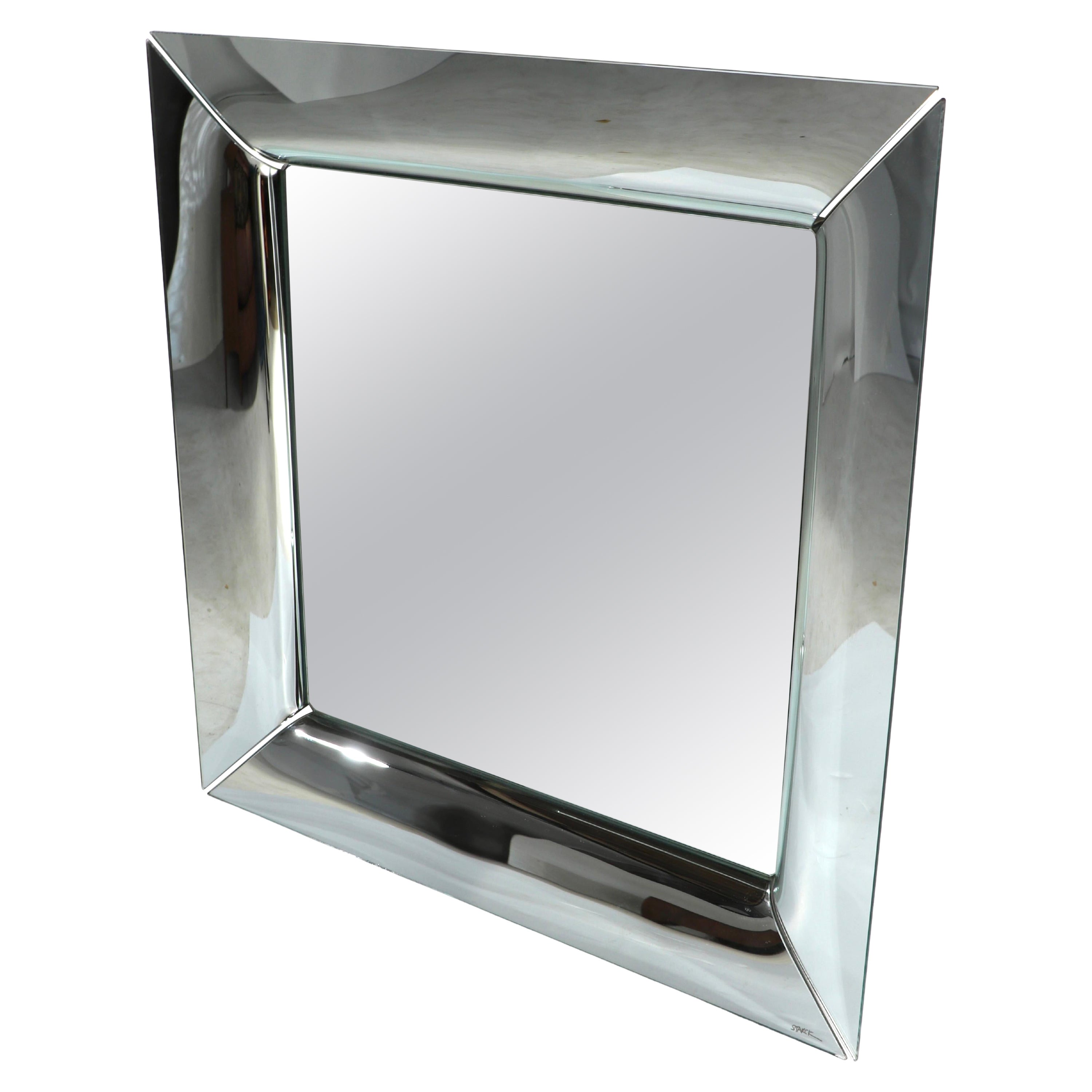 Miroir moderniste Caadre de Philippe Stack pour FIAM fabriqué en Italie en vente