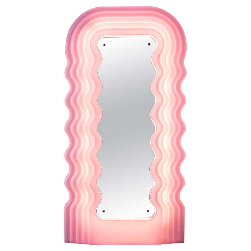 Pink ‘ultrafragola Mirror Designed By Ettore Sottsass For Poltronova Italy For Sale At 1stdibs