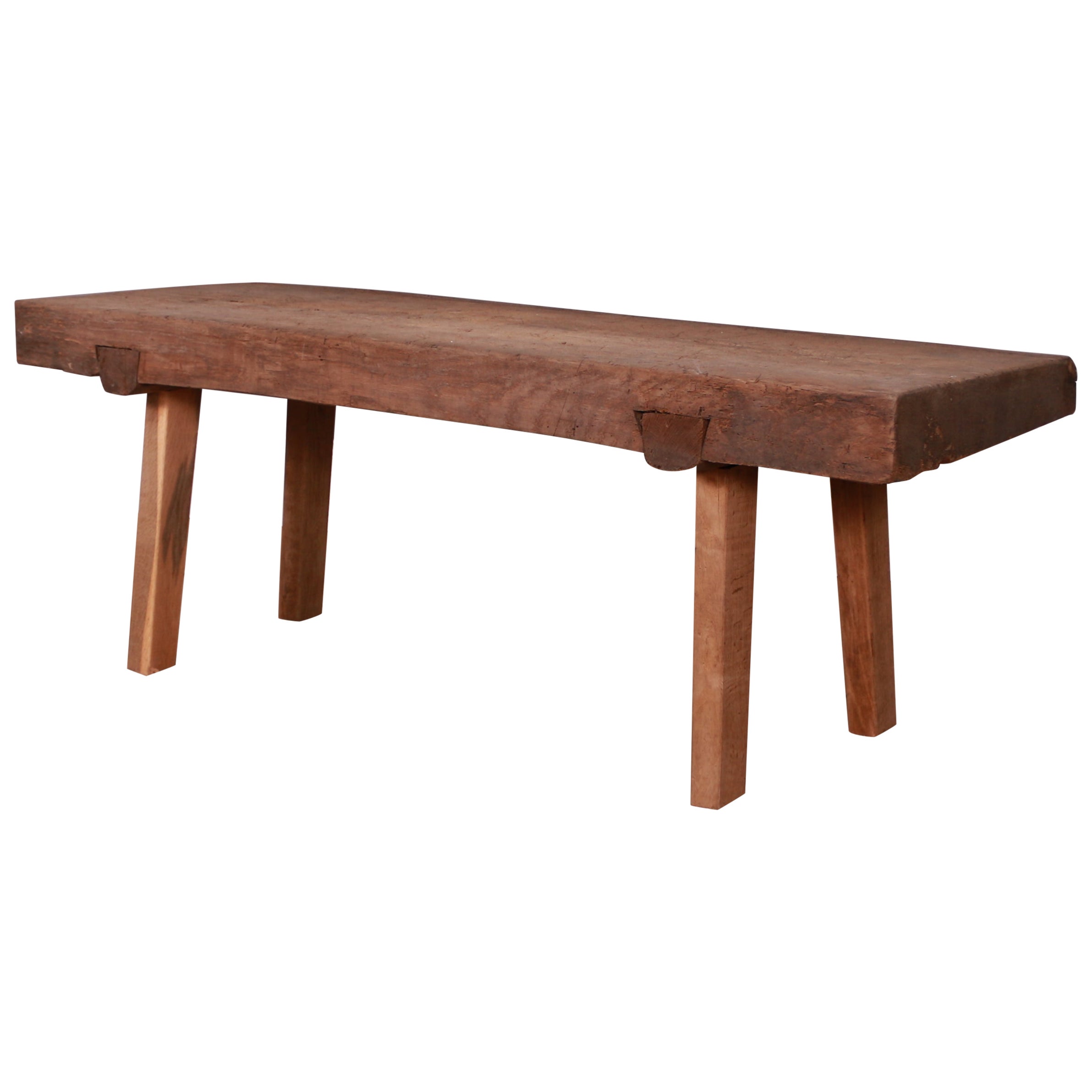 French Oak and Elm Coffee Table