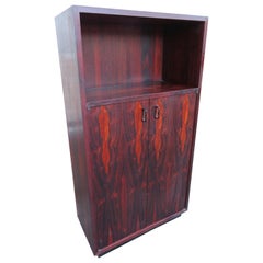Jack Cartwright for Founders Brazilian Rosewood Bar Cabinet Mid-Century Modern