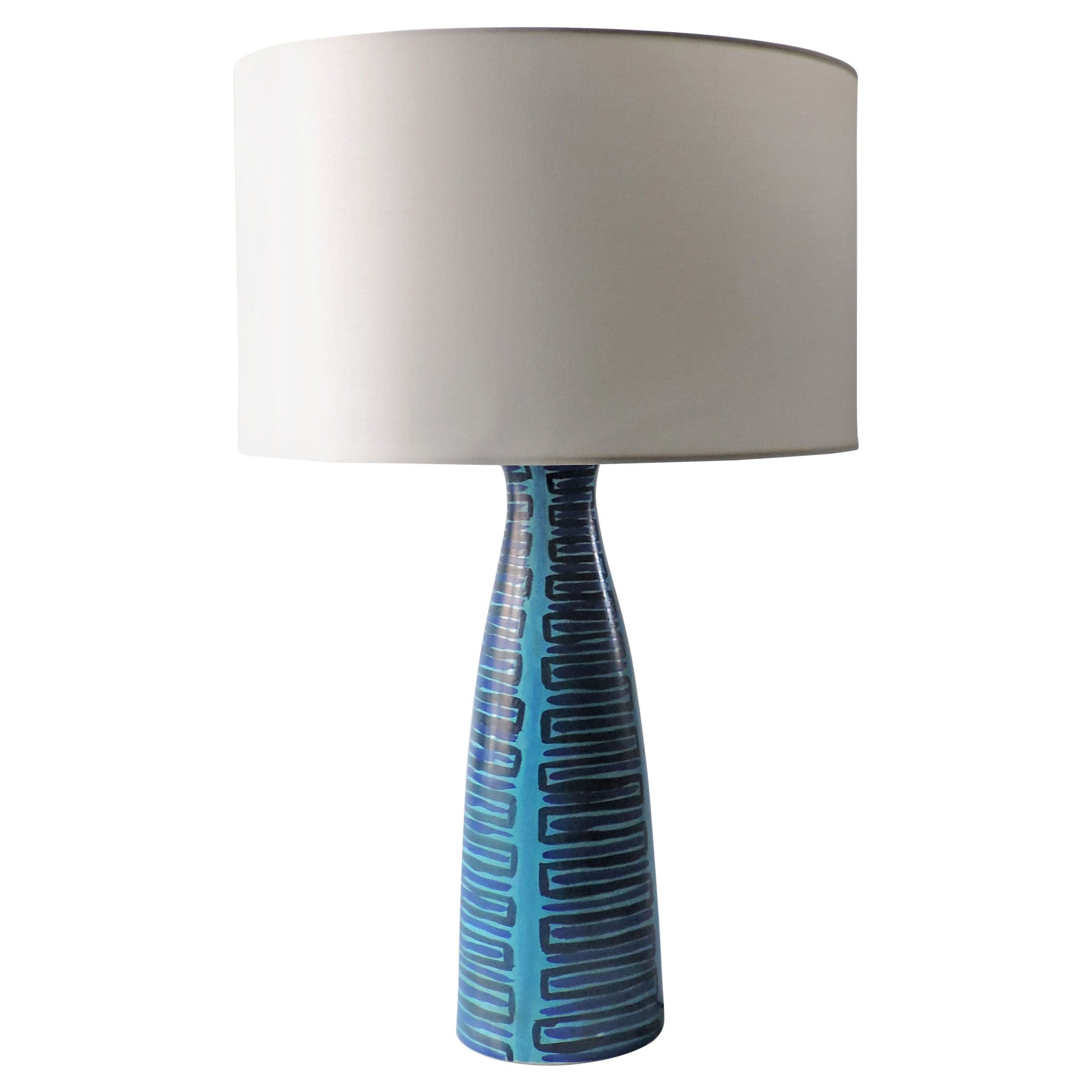 Monumental Italian 1950s Ceramic Table Lamp by Baldelli