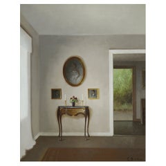 Carl Birkso, 20th Century Oil Painting, "Interior"