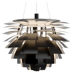 Lámpara de araña extragrande Poul Henningsen "Alcachofa PH" para Louis Poulsen en negro