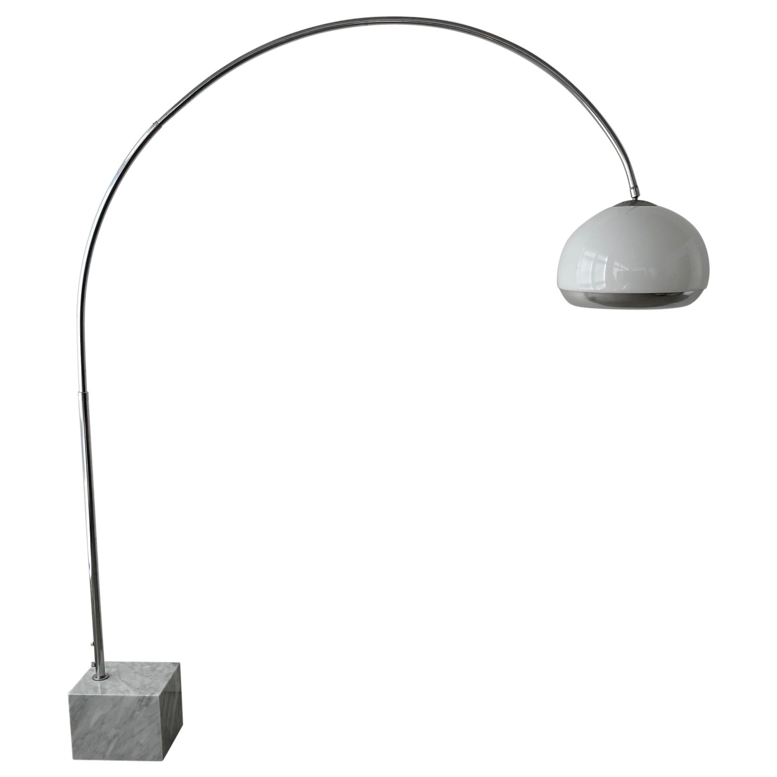 Mid 20th Century Harvey Guzzini Arc Floor Lamp for Laurel Lamp Co