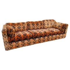 Stylish Jack Lenor Larsen style Even Arm Sofa Mid-Century Modern