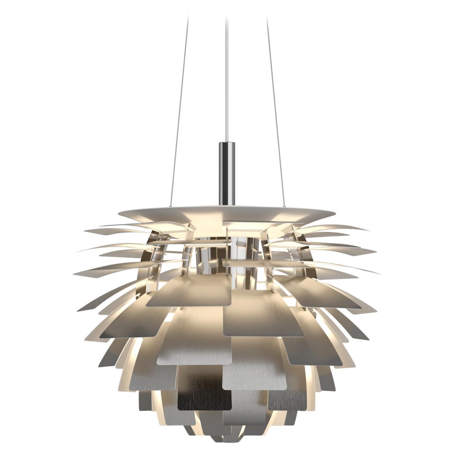 Small Poul Henningsen 'PH Artichoke' Steel Chandelier for Louis Poulsen For Sale