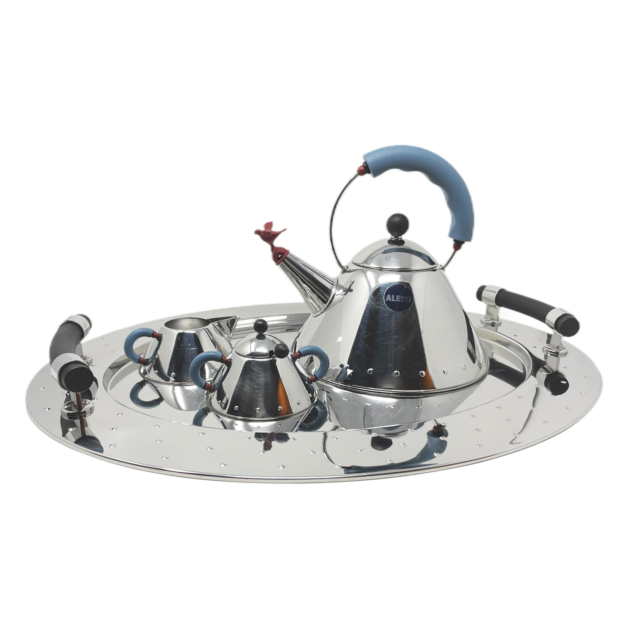 Stainless Coffee Tea Set by Michael Graves for Alessi at 1stDibs | alessi  tea set