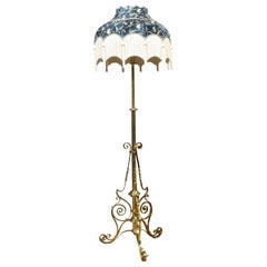 Antique Brass Ajustable Standard Lamp