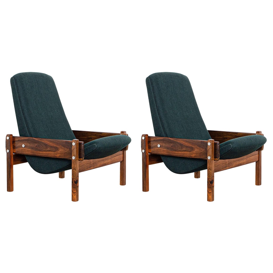 Pair of Vronka Armchairs, by Sergio Rodrigues, 1962 Brazilian Mid-Century Modern