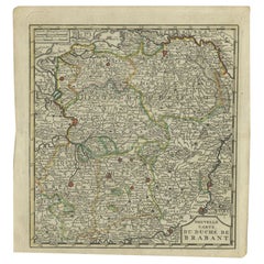 Antique Map of the Duchy of Brabant by Keizer & De Lat, 1788