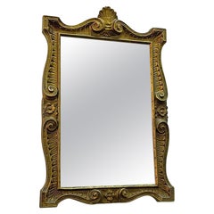Italian Baroque Golden Frame Mirror, 1950s