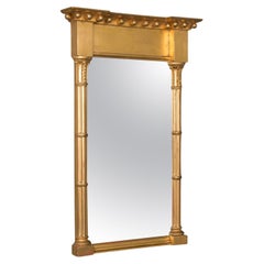 Antique Pier Mirror, English, Giltwood, Decorative, Hall, Regency, Circa 1820