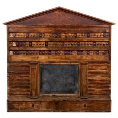 Antique 19th Century Walnut Billiard Scoreboard