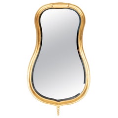 Large Gilded Lozenge Shaped Mirror by Baker
