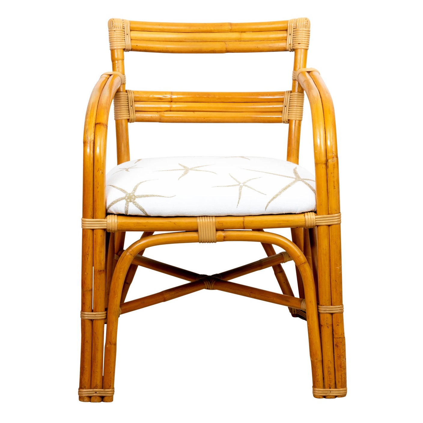 Paul Frankl Style Bamboo Armchair For Sale